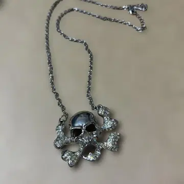 스컬 & 크로스본 목걸이