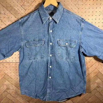 SUGAR CANE 데님 셔츠 M~L 새상품급 하자품