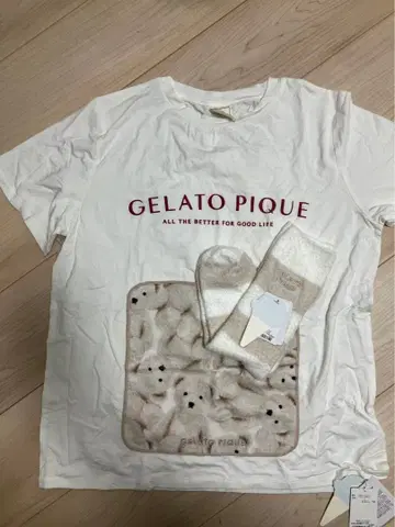 GELATO PIQUE 티셔츠 삭스 타월 세트