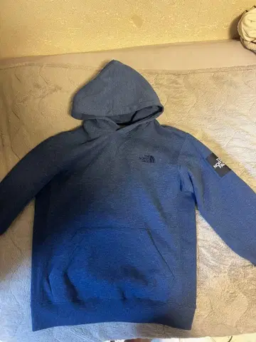 노스페이스 후드티 파랑 m