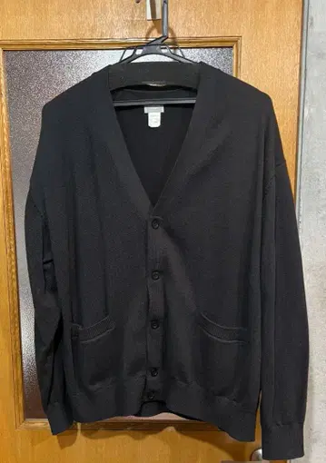 DELUXE 블랙 V넥 가디건 사이즈 38 M 새상품급