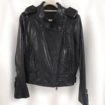 GRACE CONTINENTAL 가죽 자켓 라이더스 블랙