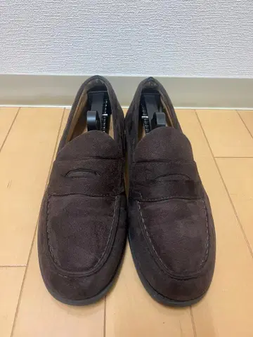 브라운 스웨이드 로퍼