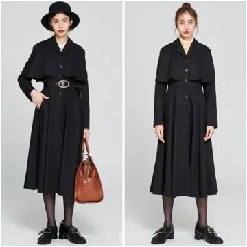 tnewties 투엔티즈 인버네스 코트 드레스 새상품급 XS