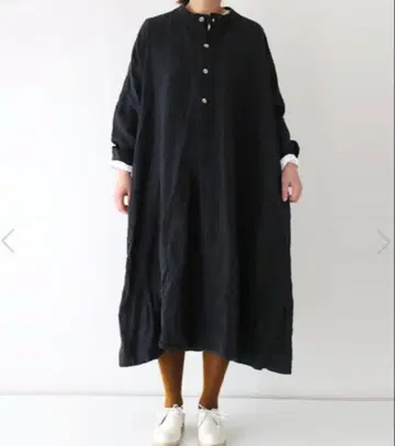 베리떼꾸르 Veritecoeur 헨리넥 원피스 블랙 프리 사이즈