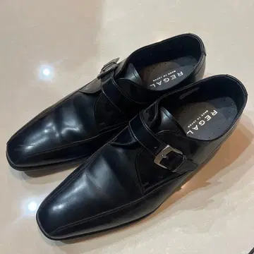 REGAL 더블 몽크 스트랩 가죽 신발 25