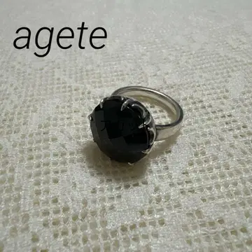 agete 아가트 오닉스 반지 10호