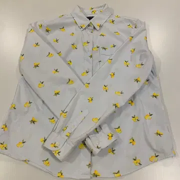BANANA REPUBLIC 레몬 패턴 셔츠 XS와 양말 세트