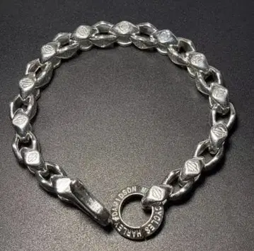 24시간 이내 발송 실버925 할리데이비슨 체인 팔찌