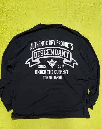 DESCENDANT 블랙 긴팔 티셔츠 사이즈 2
