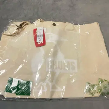 참스 부비 캔버스 숄더백 화이트