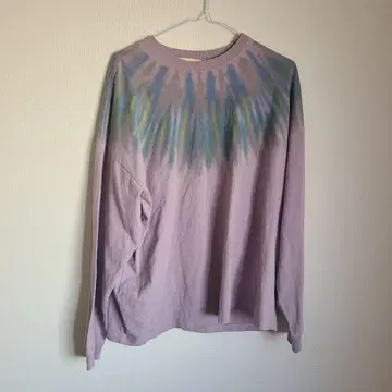 Nasngwam.xJAVARA 롱T 타이 다이 티셔츠 M L