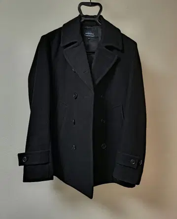 새상품급 멋스러운 피코트 블랙 울 M 사이즈