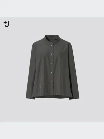 [택 포함 새상품] UNIQLO+J 수피마 코튼 셔츠 자켓 M 올리브