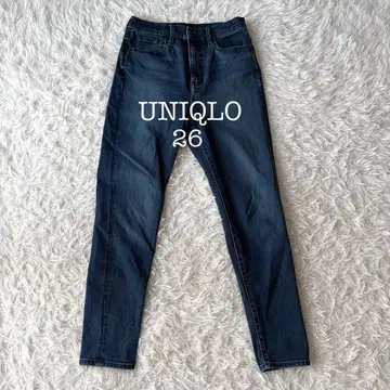 유니클로 스키니 데님 팬츠 26 블루 스트레치 청바지
