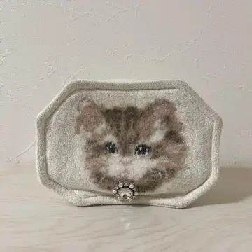 SNIDEL HOME cat face 파우치 고양이 패턴