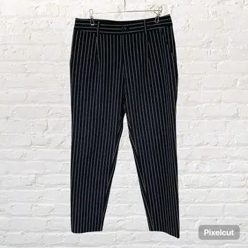 11784 index 인덱스 캐주얼 팬츠 스트라이프 네이비 L