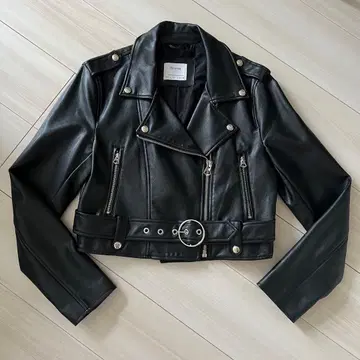 Bershka 가죽 자켓 숏 기장