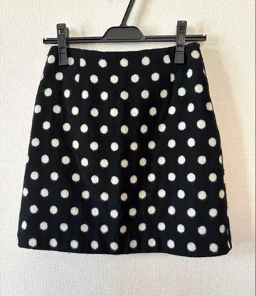 투 비 바이 에네스베 도트 무늬 미니 스커트 36