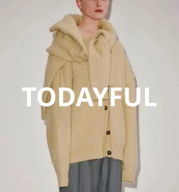 todayful Brashed Vneck Cardigan