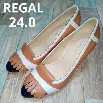 REGAL 24.0 리걸 가죽 프린지 하이힐 펌프스 일본제