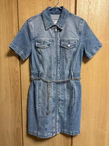 새상품 MICHAEL KORS 데님 반팔 미니 원피스