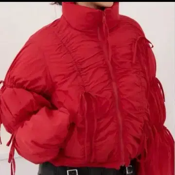 SLY 리본 개더 퍼프 자켓