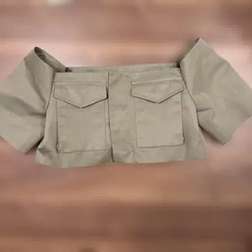 sacai 코튼 개버딘 뷔스티에