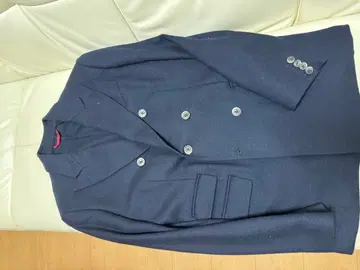 FAY 캐시미어 혼방 네이비 더블 브레스트 테일러드 자켓