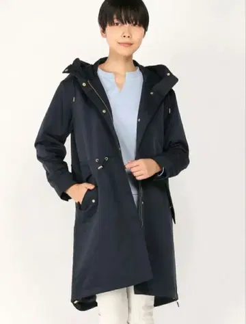 Techichi (테치치) 네이비 마운틴 파카 후드 부착