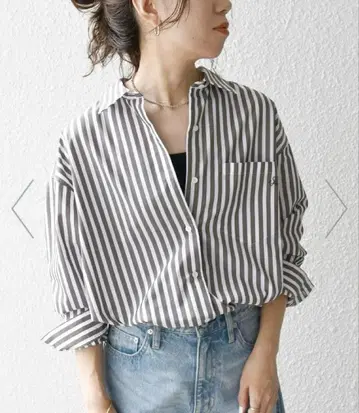 SHIPS any REPREVE 레귤러 카라 루즈 포켓 셔츠