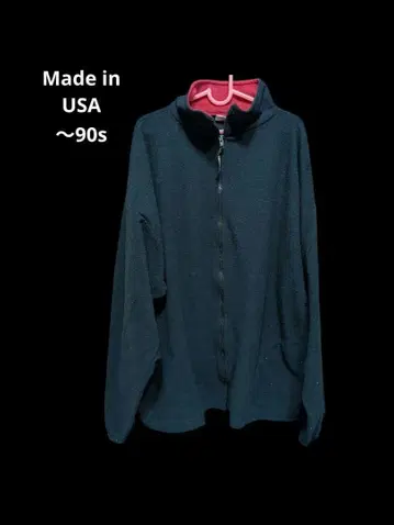 오버 사이즈 플리스 자켓 블랙 USA XXL 빈티지 보아