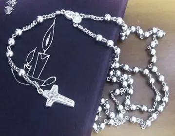 손뜨개질 로사리오 메탈 비즈(CCB 수지) 5mm알 251030