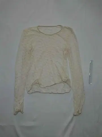 투데이풀 레이스 긴팔 상의 아이보리 계열 F 사이즈