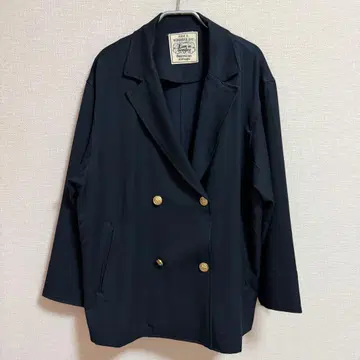 새상품 Live in comfort 테일러드 자켓 네이비 L 사이즈