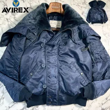 컨디션 최상 (L) AVIREX 플라이트 자켓 N-2B 짧은 기장 네이비