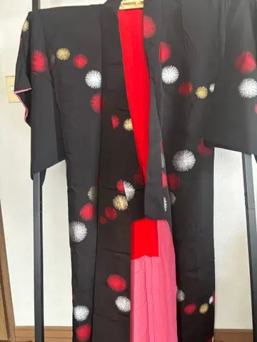 블랙 베이스 기모노