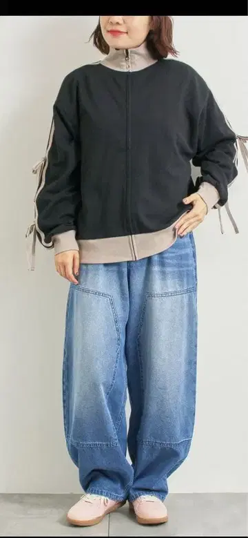 SM2 데님 니 패치 팬츠 네이비 M 사이즈