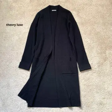 [새상품급] 띠어리 럭스 theory luxe 롱 가디건 블랙