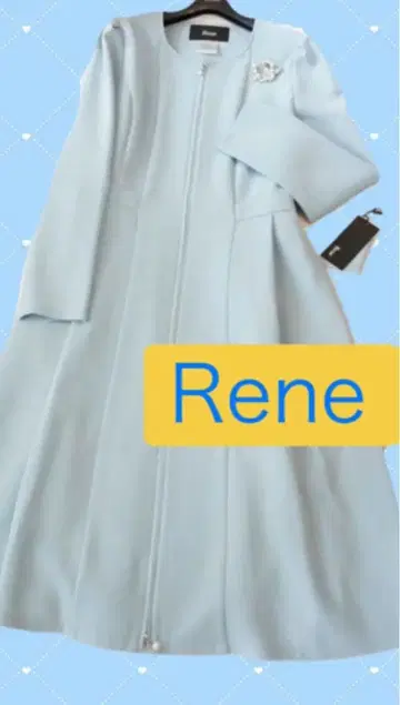 [ 새상품급 ] Rene 스카이블루 롱 코트 사이즈 38