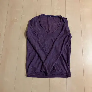 PallasPalace 퍼플 V넥 긴팔 니트