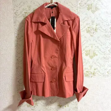 택 포함 새상품 theory 띠어리 자켓 핑크 코튼 혼방 출퇴근 봄/가을