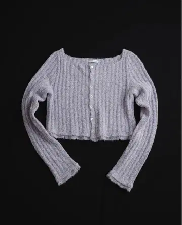 AKANE UTSUNOMIYA 연보라 리브 가디건