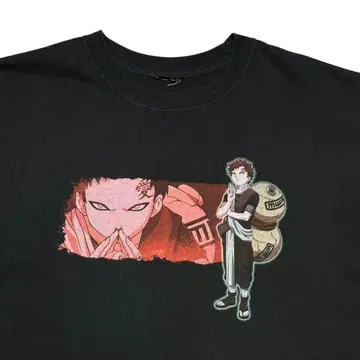 레어 XL 00's NARUTO 가아라 애 T셔츠 양면