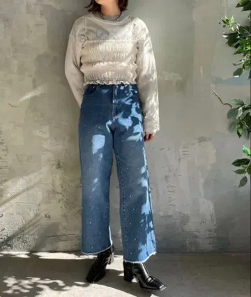 LOWRYSFARM 로리즈팜 비쥬 데님 M 사이즈