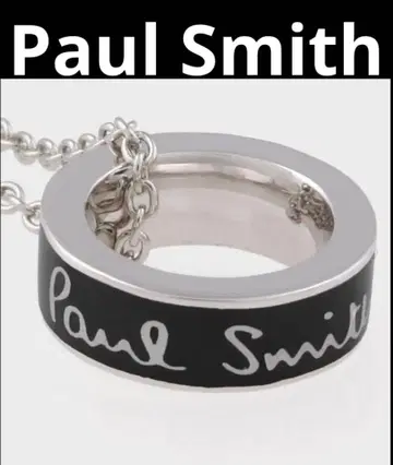 폴스미스 목걸이 블랙 실버 링 컬러에폭