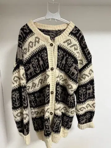 구제 의류 노르딕 가디건 오버 사이즈 남녀 공용