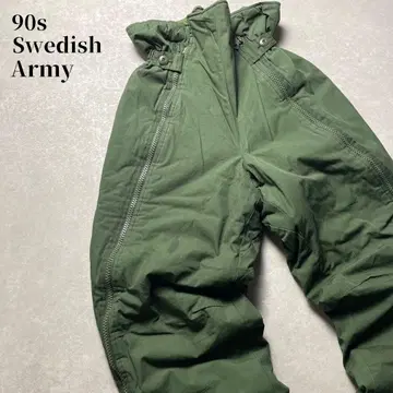 90s 스웨덴군 M-90 콜드 웨더 팬츠 밀리터리 충전솜 오버 팬츠