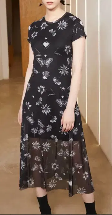 데시구알 원피스 반팔 AUSTIN (그레이/블랙) M