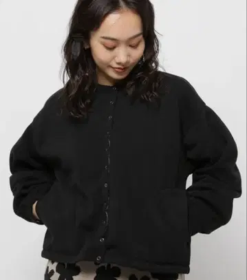 niko and - 소매 볼륨 버튼 기모 가디건 M